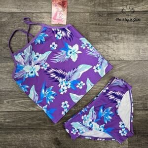 Kanu Surf Alania Flounce Bikini Beach Sport Swimsuit Size 14